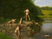Natation - Thomas Eakins — widok dzieła