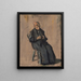 Le chaperon - Thomas Eakins — oprawiony obraz na ścianie