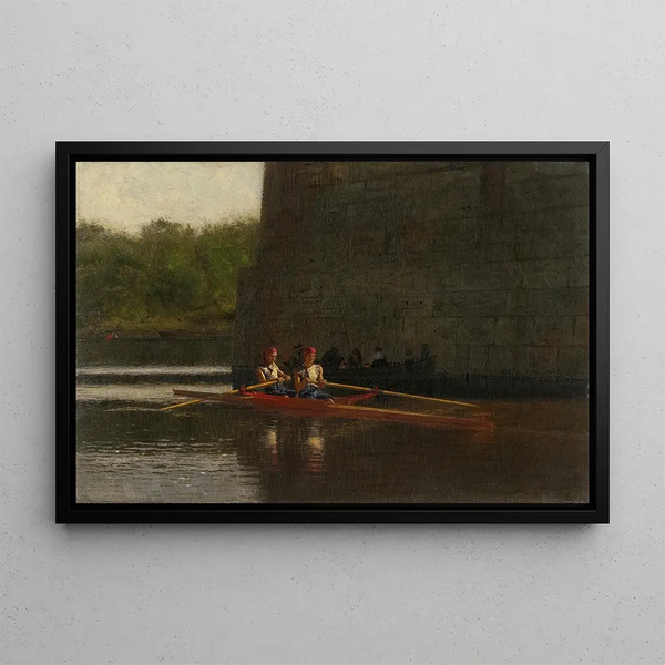 Rybacy, bracia Schreiber - Thomas Eakins — oprawiony obraz na ścianie