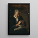 Kobieta dziergająca - Thomas Eakins — oprawiony obraz na ścianie