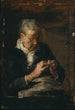 Kobieta dziergająca - Thomas Eakins — widok dzieła