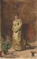 Młoda dziewczyna medytująca - Thomas Eakins — widok dzieła