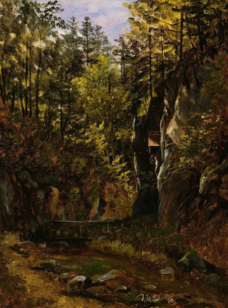 Thomas Fearnley - A Forest Road with an Altar.webp