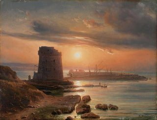 Thomas Fearnley - The Harbour in Agrigento.webp