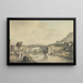 Most żelazny w Coalbrookdale - Thomas Frederick Burney — oprawiony obraz na ścianie