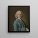 Mężczyzna o imieniu M. Wood, mistrz tańca - Thomas Gainsborough — oprawiony obraz na ścianie