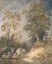 Droga wiejska z cygańskimi wędrowcami na odpoczynku - Thomas Gainsborough — widok dzieła