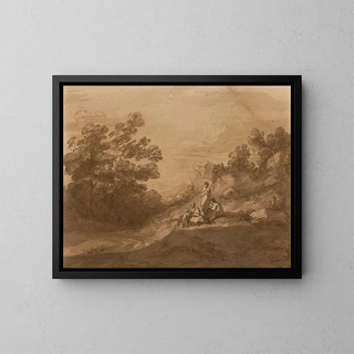 Thomas Gainsborough - Figures Resting In A Woodland Landscape.webp
