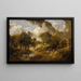 pejzażowy w Suffolku - Thomas Gainsborough — oprawiony obraz na ścianie