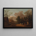 pejzaż z mleczarką - Thomas Gainsborough — oprawiony obraz na ścianie