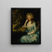 Pani William Tennant i Mary Wylde siedzących w pejzażu - Thomas Gainsborough — oprawiony obraz na ścianie