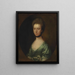Portret pani Isaac Elton - Thomas Gainsborough — oprawiony obraz na ścianie