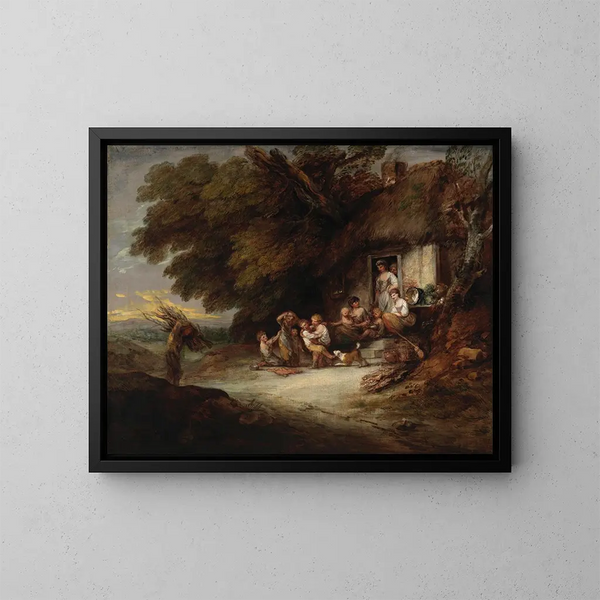 La porte du cottage - Thomas Gainsborough — oprawiony obraz na ścianie