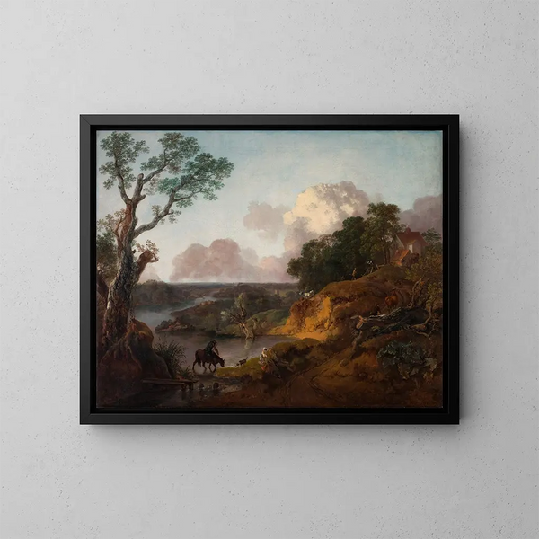 Widok w Suffolku - Thomas Gainsborough — oprawiony obraz na ścianie
