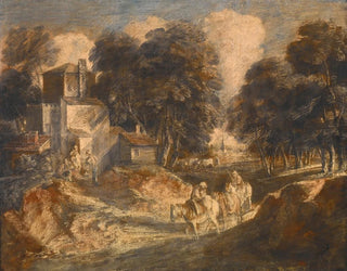 Thomas Gainsborough - Wooded Landscape with Mounted Peasants.webp