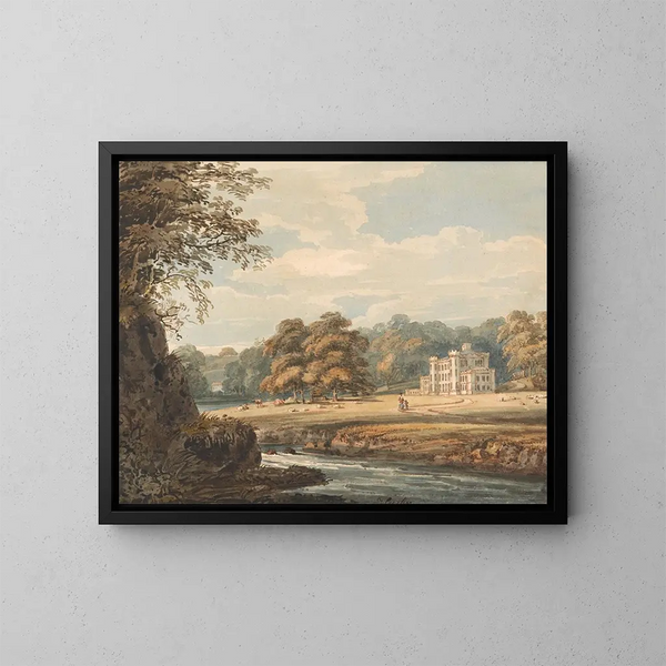 Maison de Chalfont, Buckinghamshire - Thomas Girtin — oprawiony obraz na ścianie