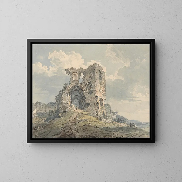 Château de Denbigh - Thomas Girtin — oprawiony obraz na ścianie