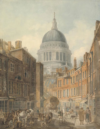 Thomas Girtin - St Pauls Cathedral from St MartinsleGrand.webp