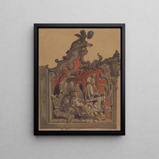 Thomas Hartley Cromek - School of St Rocco Venice Study of Curved Decoration.webp