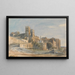 La cathédrale et le palais des papes Avignon - Thomas Hartley Cromek — oprawiony obraz na ścianie