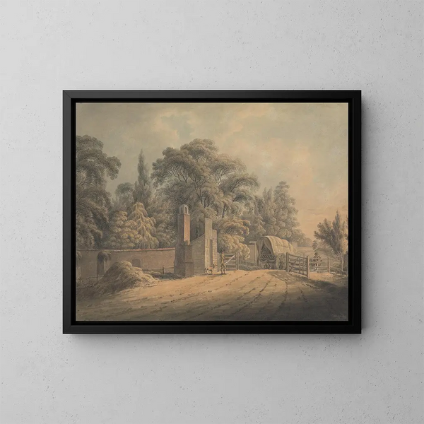 Le péage de Bayswater - Thomas Hearne — oprawiony obraz na ścianie