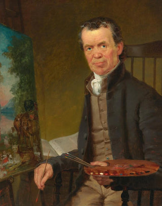 Thomas Hicks - Edward Hicks Painting the Peaceable Kingdom.webp