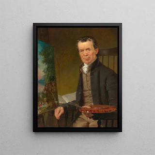 Thomas Hicks - Edward Hicks Painting the Peaceable Kingdom.webp