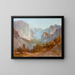 Dolina Yosemite z punktu widokowego Inspiration - Thomas Hill — oprawiony obraz na ścianie