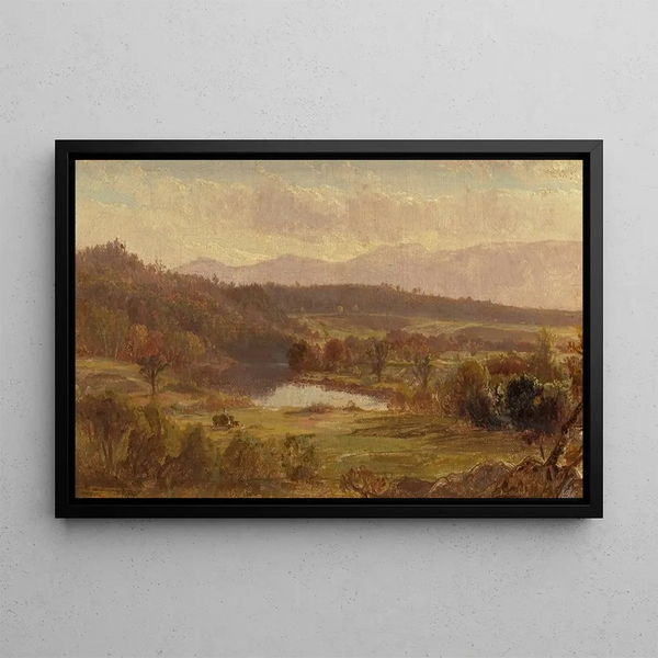 Fenaison dans les Catskills - Thomas Hiram Hotchkiss — oprawiony obraz na ścianie