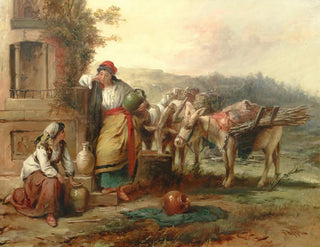 Na studni - Thomas Kent Pelham — widok dzieła