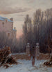 Le vieux domaine en hiver - Thomas Lochlan Smith — widok dzieła