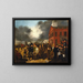 Pierwszy wybór państwowy w Detroit, Michigan, 1837 - Thomas Mickell Burnham — oprawiony obraz na ścianie