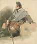 Un Highlander assis - Thomas Miles Richardson — widok dzieła