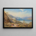 Le couvent de Madonna del Sasso, Lac Majeur, Italie - Thomas Miles Richardson — oprawiony obraz na ścianie