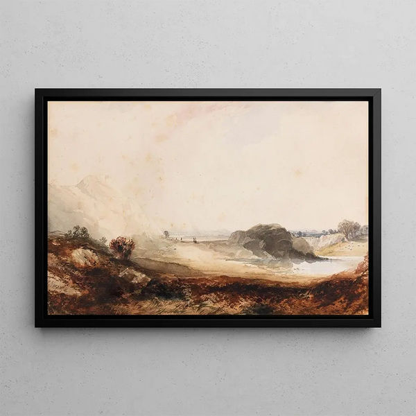 pejzażu alpejskiego - Thomas Moran — oprawiony obraz na ścianie