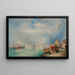 Wejście do Wielkiego Kanału w Wenecji - Thomas Moran — oprawiony obraz na ścianie