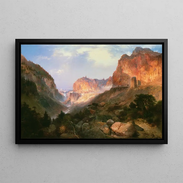 Golden Gate Park Narodowy Yellowstone - Thomas Moran — oprawiony obraz na ścianie
