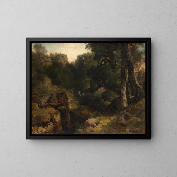La Vallée - Thomas Moran — oprawiony obraz na ścianie
