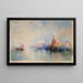 La lagune regardant vers Santa Maria della Salute - Thomas Moran — oprawiony obraz na ścianie