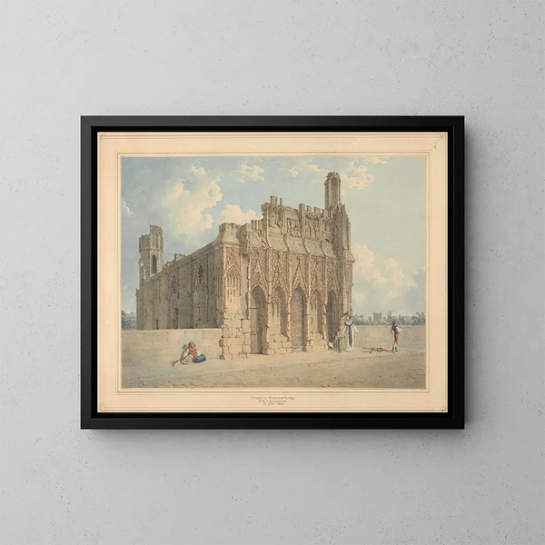 La chapelle du pont de Wakefield, Yorkshire - Thomas Richard Underwood — oprawiony obraz na ścianie