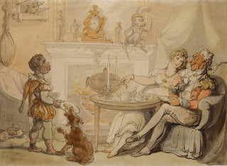 La cérémonie du thé - Thomas Rowlandson — widok dzieła