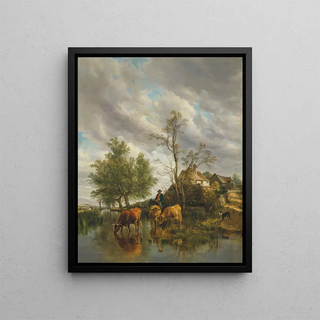 Thomas Sidney Cooper - A Brook in the Meadows.webp
