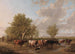 Przejście przez strumień na przedmieściach Canterbury - Thomas Sidney Cooper — widok dzieła