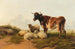 Moutons et vaches dans le pré - Thomas Sidney Cooper — widok dzieła