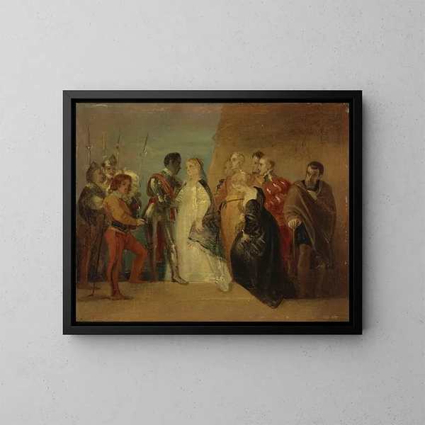 Powrót Othello, Akt II, Scena II - Thomas Stothard — oprawiony obraz na ścianie