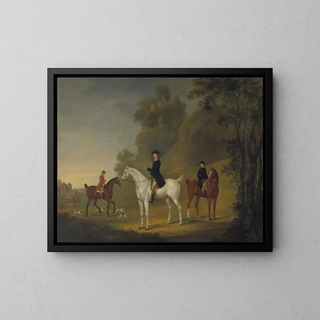 Thomas Stringer - Lord Bulkeley and his Harriers his Huntsman John Wells and WhipperIn R Jennings.webp