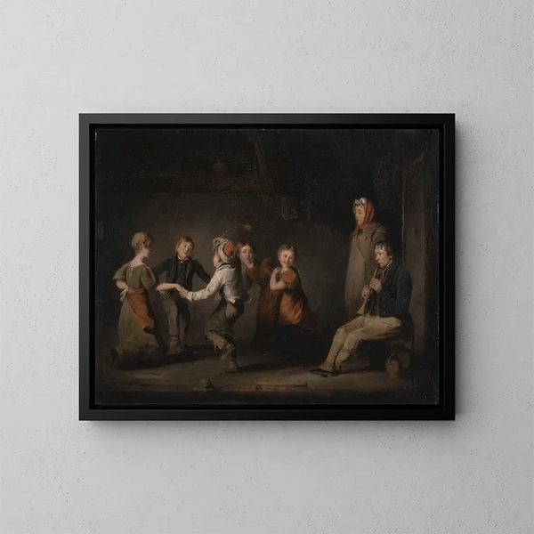 Rond de roses - Thomas Webster — oprawiony obraz na ścianie