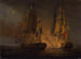 Zaangażowanie między HMS Amelia a francuskim fregatem l'Aréthuse u wybrzeży wysp Los, 1813 - Thomas Whitcombe — widok dzieła