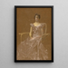 Dama w fotelu z rattanu - Thomas Wilmer Dewing — oprawiony obraz na ścianie
