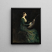 Dame au luth - Thomas Wilmer Dewing — oprawiony obraz na ścianie
